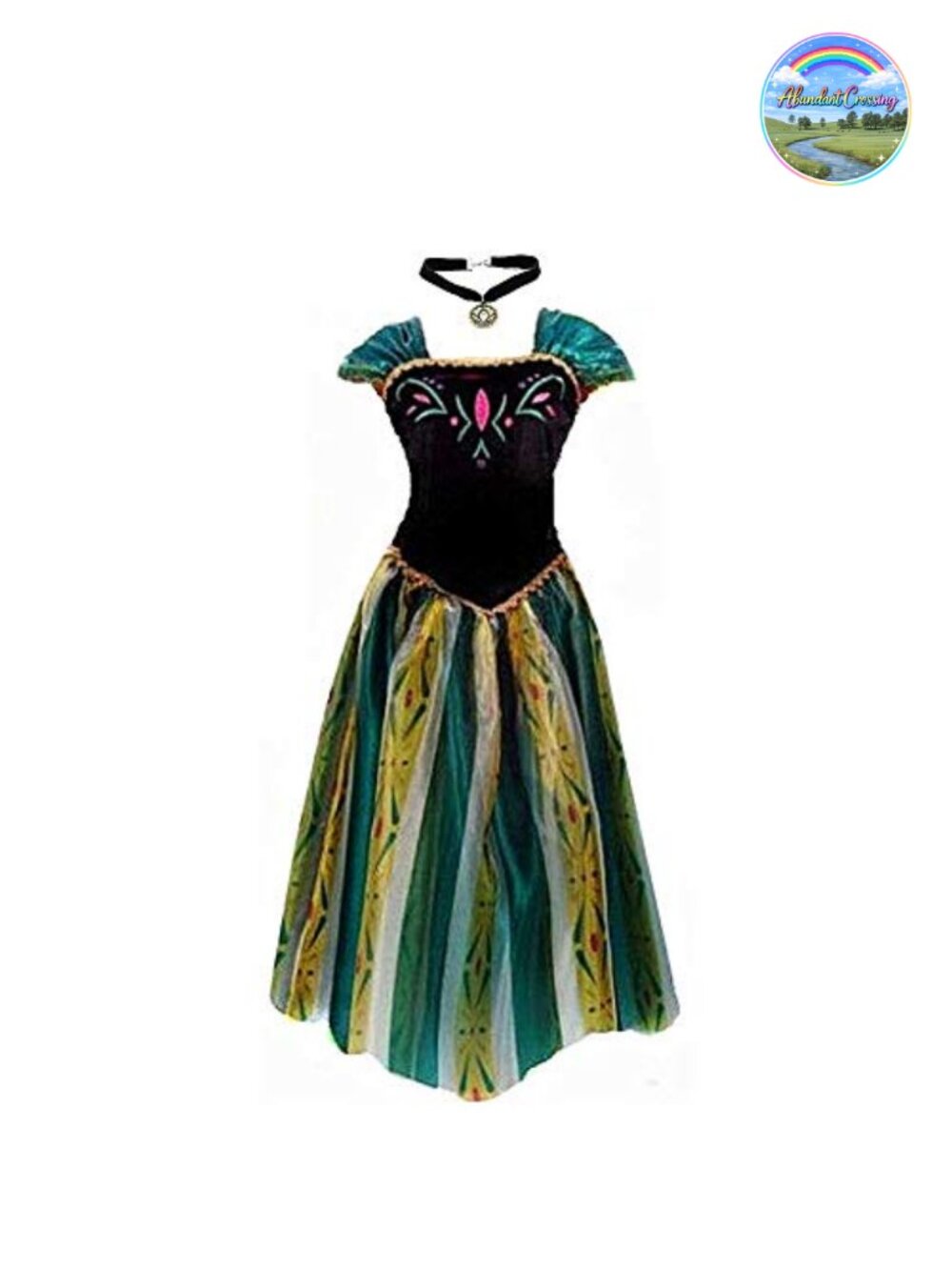 Princess Coronation Dress Costume Satin Polyester Cosplay Halloween